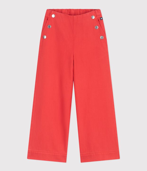 Children's denim trousers red