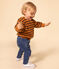 Babies' Striped Terry Sweatshirt ECUREUIL /SMOKING