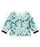 Baby girls' printed knit cardigan BOCAL blue/MULTICO white