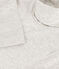 Women's Warm Iconic Roll Neck T-Shirt BELUGA CHINE grey