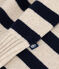 Women's wool and cotton jumper AVALANCHE white/SMOKING blue