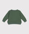 Babies' Quilted Tube Knit Baseball Jacket CROCO green
