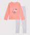 Pyjama  en coton orange/multicolor