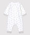 Babies' Marmot Patterned Organic Cotton Jumpsuit MARSHMALLOW white/GRIS grey