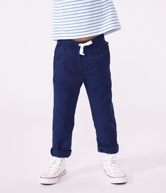 Children's cotton trousers MEDIEVAL blue