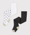 Baby Girls' Tights - 2-Piece Set MARSHMALLOW white/MULTICO white