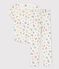 Girls' Short-Sleeved Floral Cotton Pyjamas MARSHMALLOW white/MULTICO white