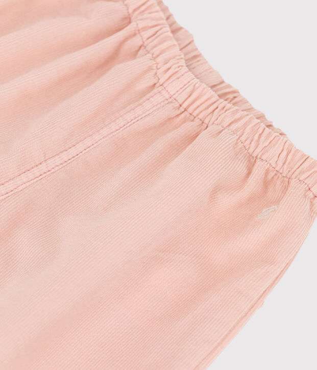Babies' Fine Velour Trousers pink