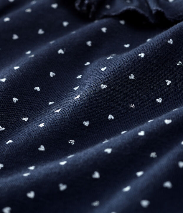 Baby girl's long-sleeved bodysuit blue/multicolor