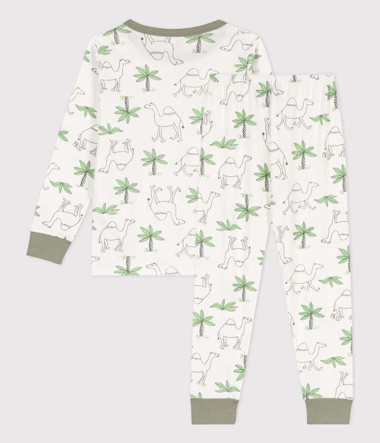 Unisex Dromedary Cotton Pyjamas white/multicolor