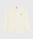 Children's long-sleeved plain wool and cotton t-shirt