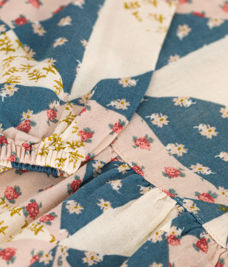 Blouse en gaze de coton enfant fille pink/multicolor