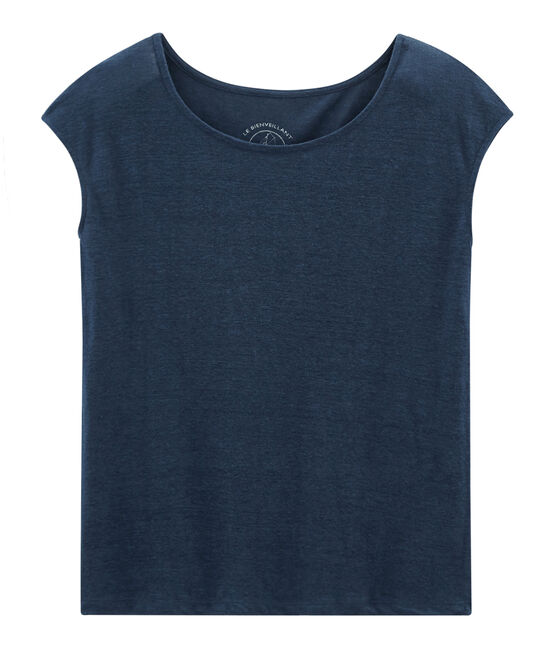 Women's short-sleeved linen t-shirt HADDOCK