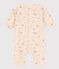 Babies' Patterned Fleece Jumpsuit AVALANCHE white/MULTICO