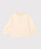 Babies' Long-Sleeved Cotton Gauze Blouse AVALANCHE Ecru