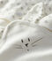 Babies' Square Bath Towel & Comforter Set in Terry and Tube Knit MARSHMALLOW white/MULTICO white