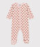Babies' Floral Velour Pyjamas SALINE pink/MULTICO white