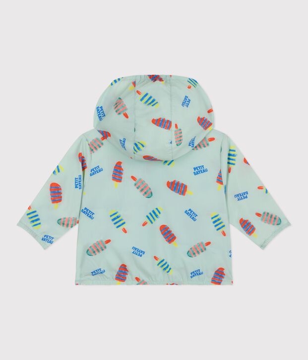 Babies' ultra-lightweight windbreaker blue/multicolor