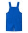 Baby boys' striped short dungarees PERSE blue