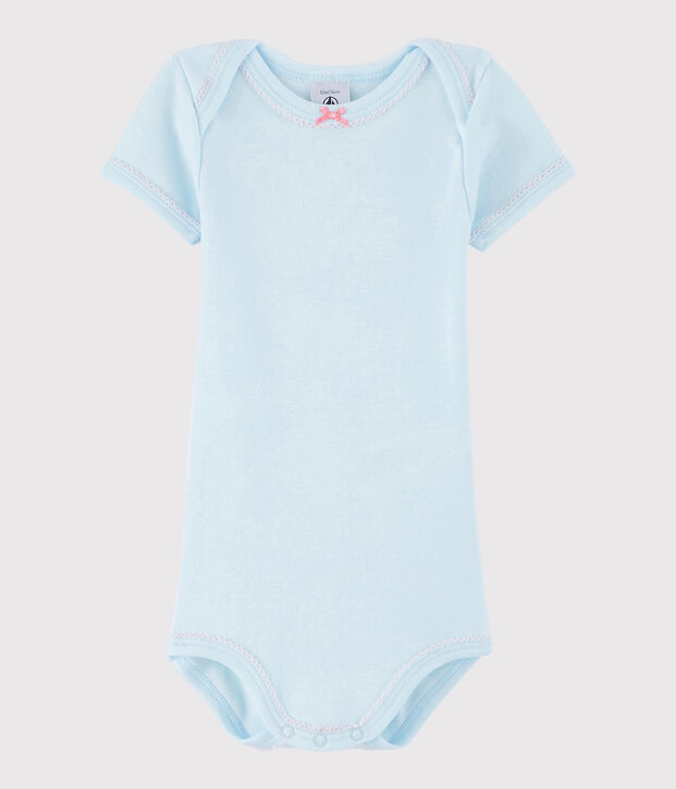 Baby Girls' Short-Sleeved Bodysuit blue