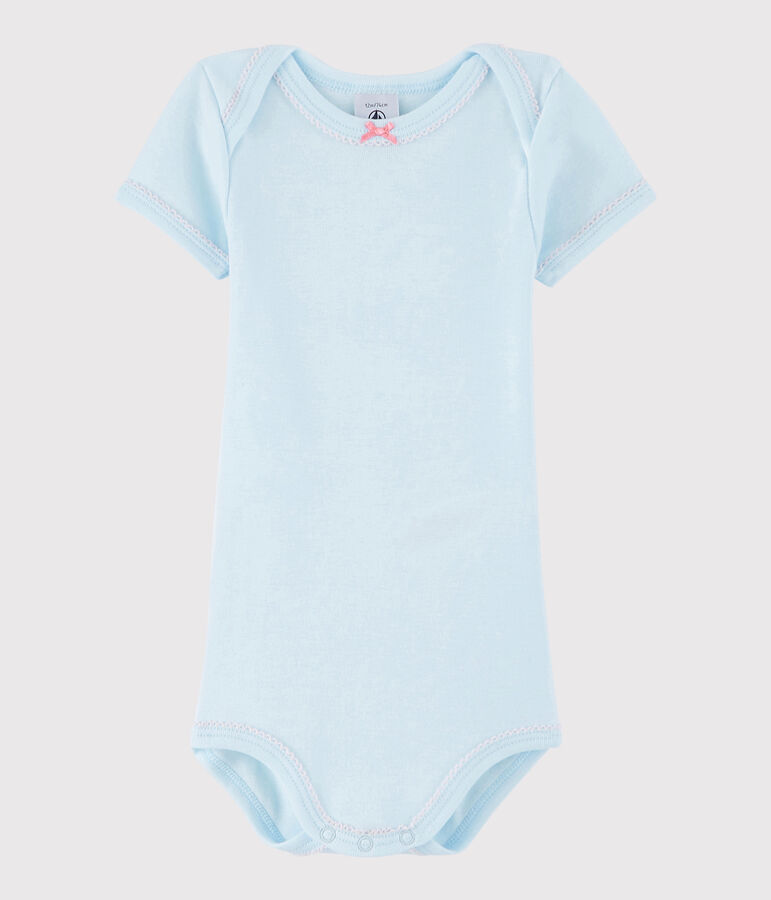 Baby Girls' Short-Sleeved Bodysuit blue