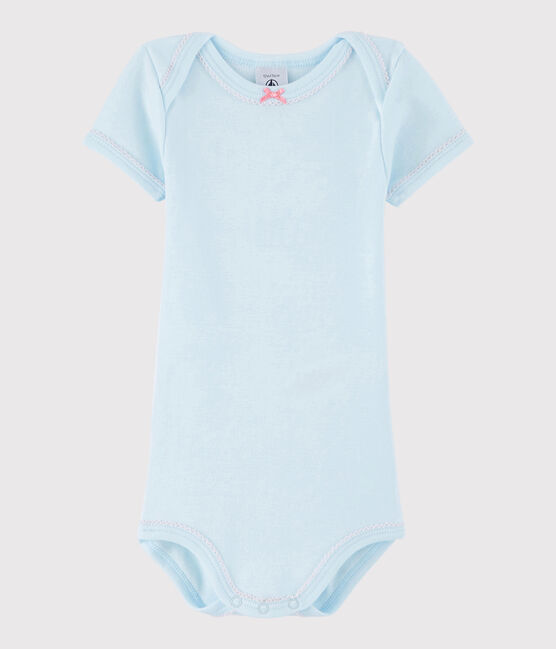Baby Girls' Short-Sleeved Bodysuit AMANDIER blue
