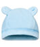 Unisex newborn baby velour bonnet FRAICHEUR blue