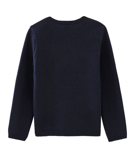 Girls' Pullover SMOKING blue/MULTICO white