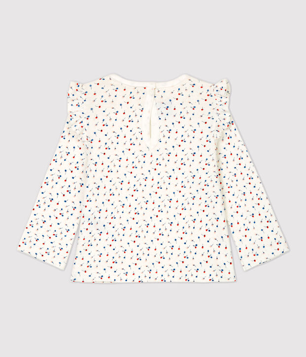 Babies' Cotton Blouse white/multicolor