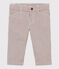 Baby boys' striped trousers VINO red/MARSHMALLOW white