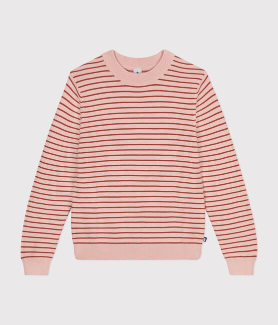 Women's Striped Cotton Pullover SALINE /FAMEUX
