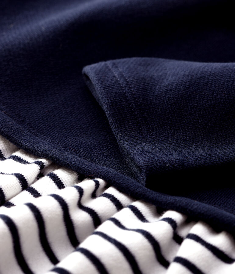 Babies' Fleece Dress white/blue