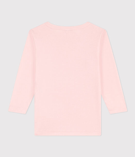 Little girls' long-sleeved cotton T-shirt MINOIS pink