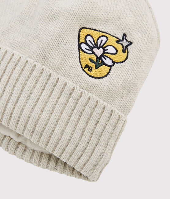 Girls' Woolly Hat MONTELIMAR CHINE beige