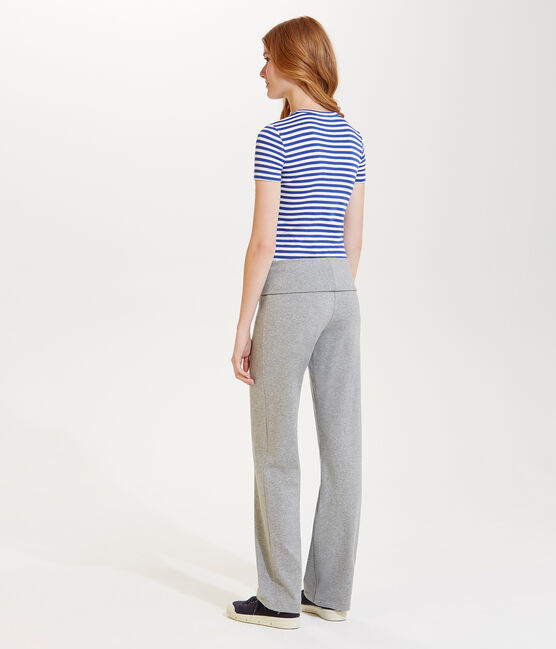 Women's plain Lycra jersey dance pants Subway Chine grey