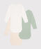 Babies' Long-Sleeved Cotton Bodysuits - 3-Pack variante 1
