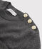 Women's shiny cotton jumper CITY black/ARGENT grey