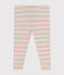 Babies' cotton leggings AVALANCHE white/MULTICO