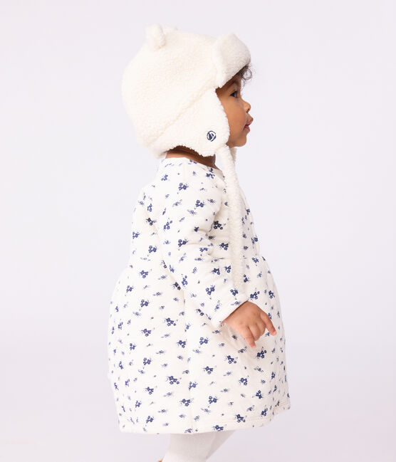 Babies' chapka in faux fur with a sherpa lining MILK Ecru