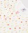 Children's cotton capri pyjamas printed with fruit MARSHMALLOW white/MULTICO white