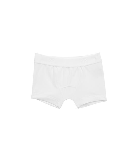 Boxer garçon uni ECUME white