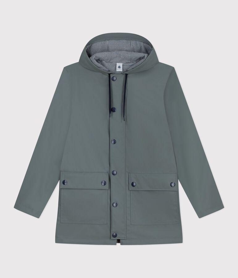 Iconic raincoat for men or women THUYA green