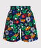 Boys' Printed Swim Shorts MEDIEVAL blue/MULTICO white