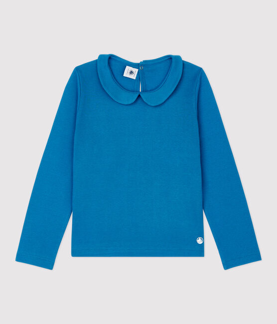 Girls' Long-Sleeved Cotton T-Shirt MALLARD