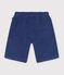Children's Bermuda shorts in plain cotton blue