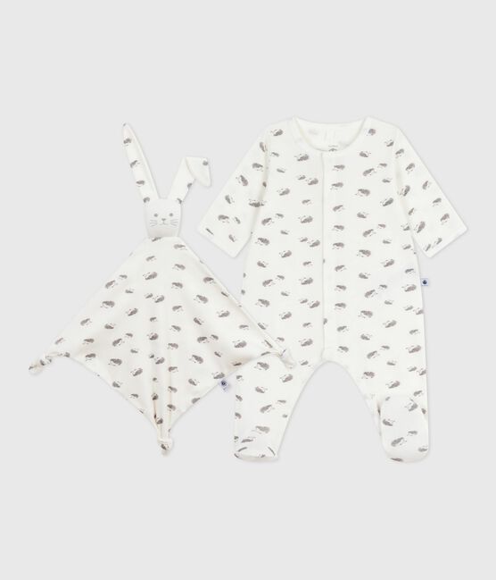 Newborn babies' printed cotton gift set variante 1