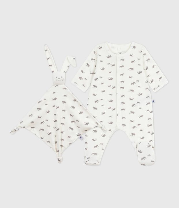 Newborn babies' printed cotton gift set multicolor