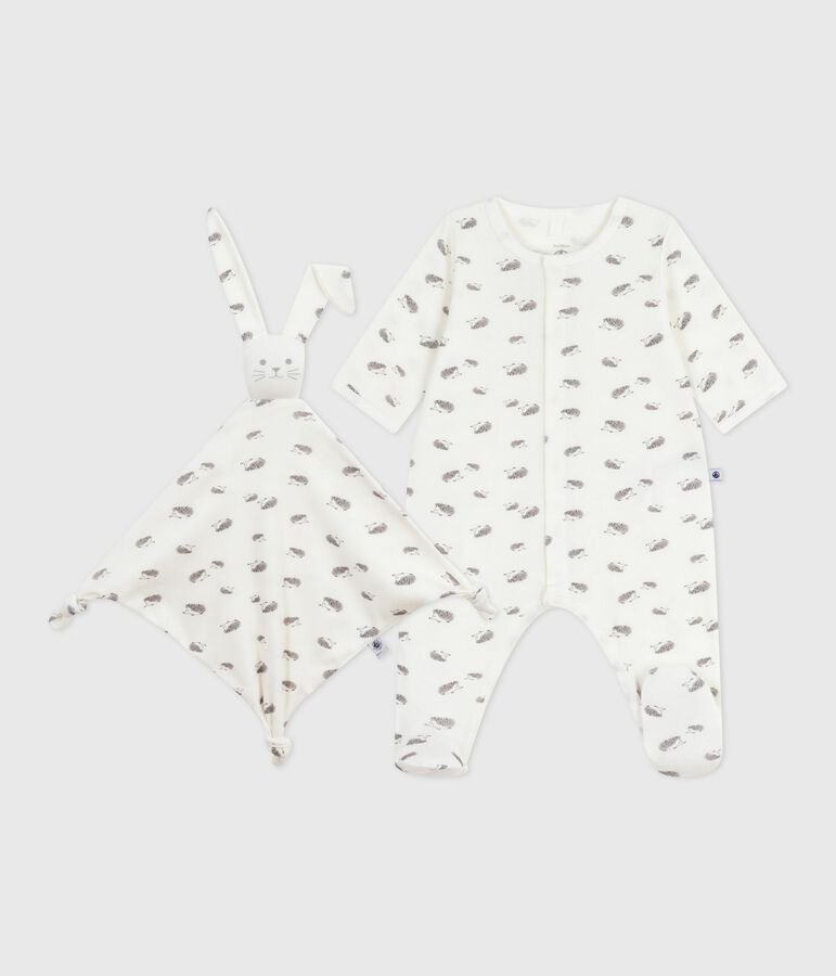 Newborn babies' printed cotton gift set multicolor