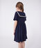Children's short-sleeved plain cotton dress SMOKING blue