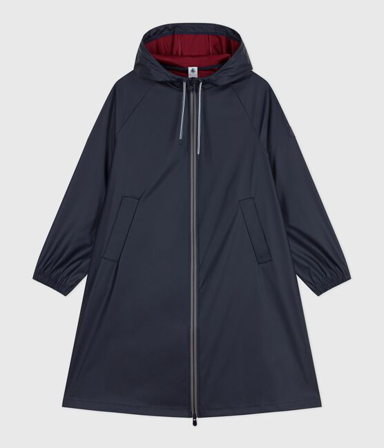 Women's long raincoat in two colours SMOKING blue